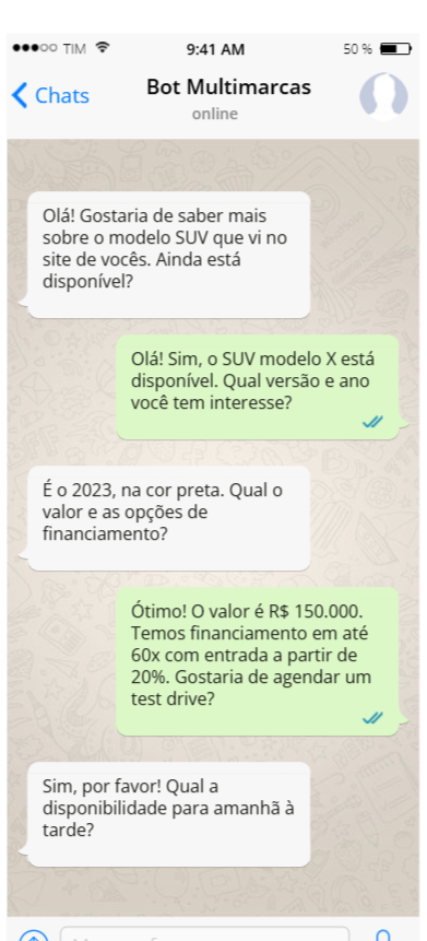 AxeniaBot em ação